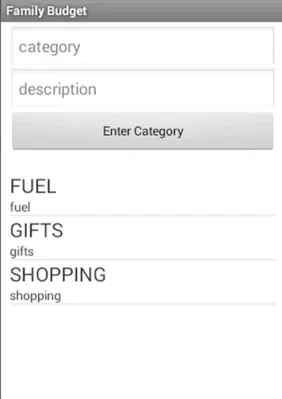 Family Budget android App screenshot 2